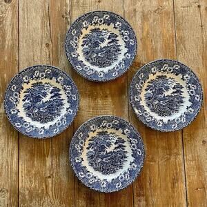 English Ironstone KingsWood Bread and Butter Plates Set of 4